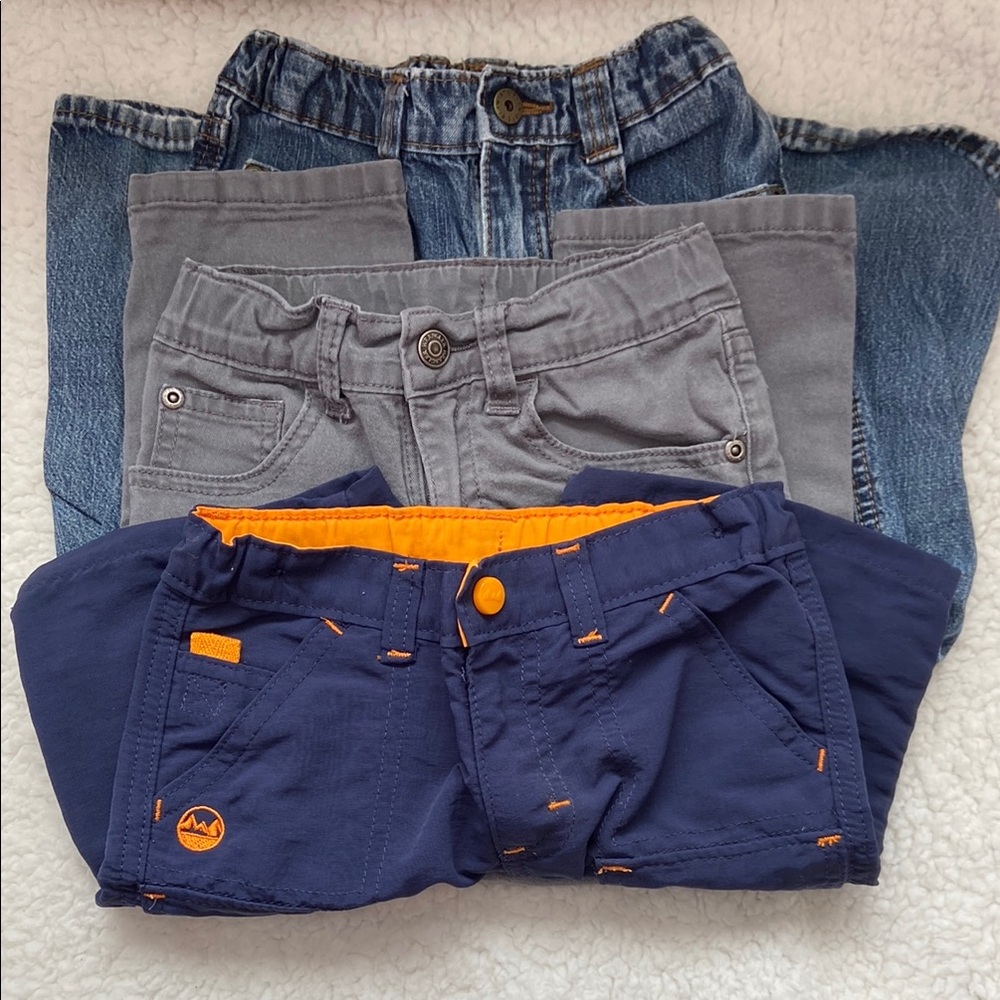 *2 Pair* Wrangler Blue and Gray Jeans Classic Denim Style Boys 4T